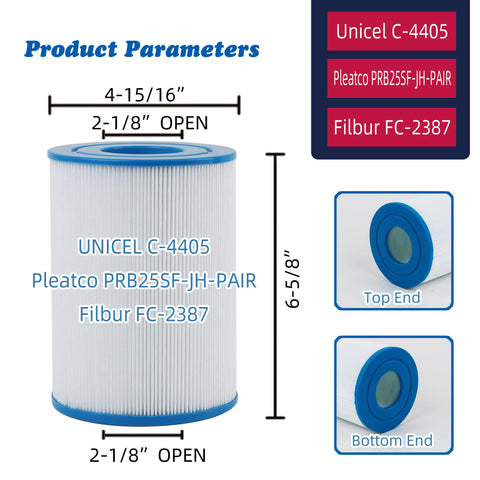 Mamokin Spa Filter C-4405 two-pack, convenient replacement option