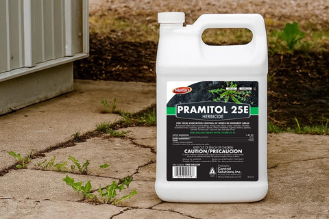 MANA 82000025 label highlights concentrate herbicide for commercial weed control.