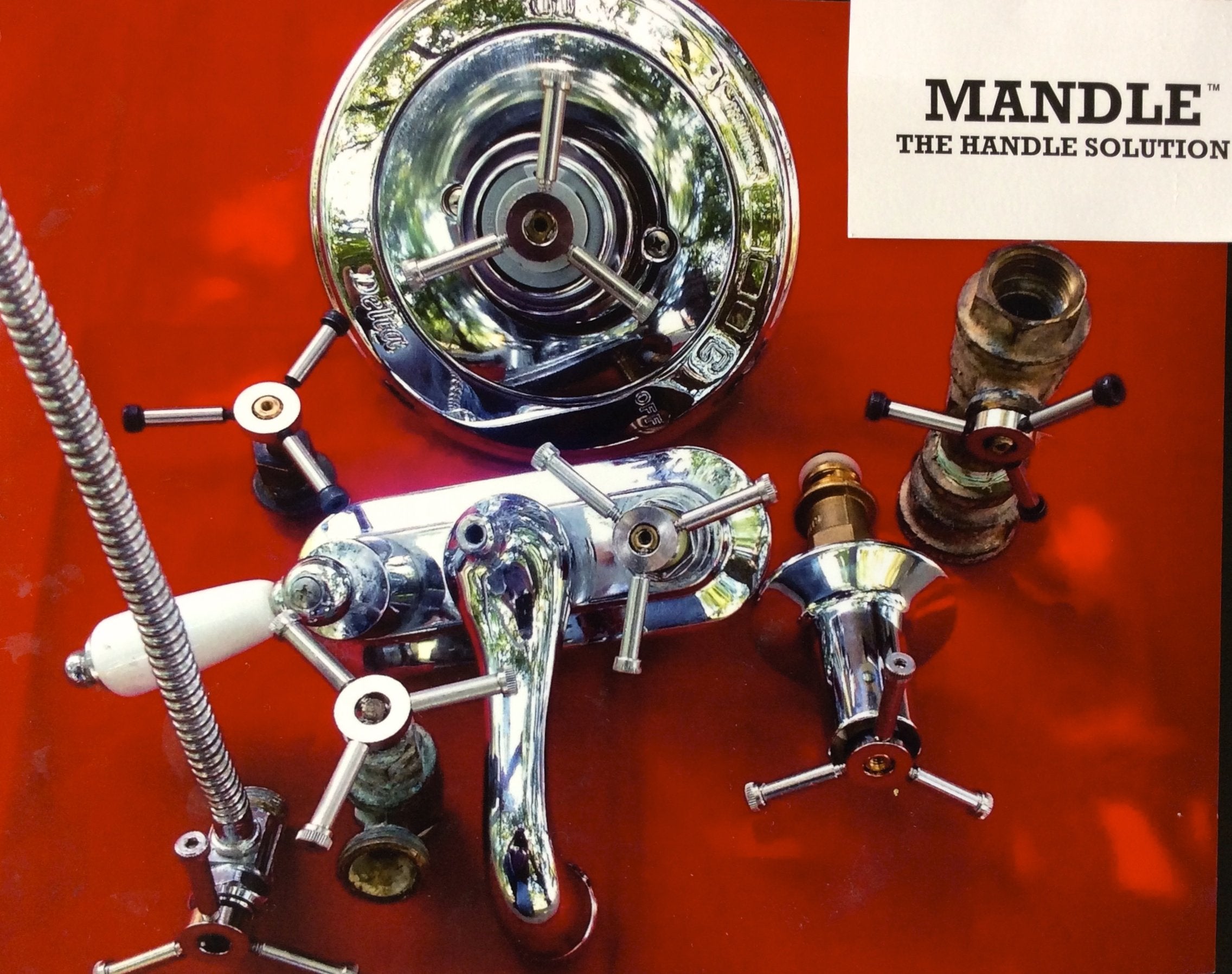MANDLE stainless steel nickel-plated handle resists rust in harsh environments