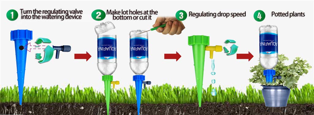 Mangoit simple installation drippers require no tools for quick setup