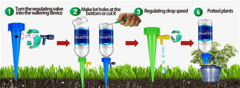 Mangoit simple installation drippers require no tools for quick setup