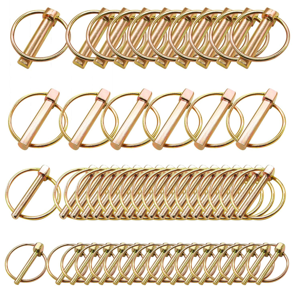 ManKK 50pcs lynch-pin kit in box for quick, reliable replacements.