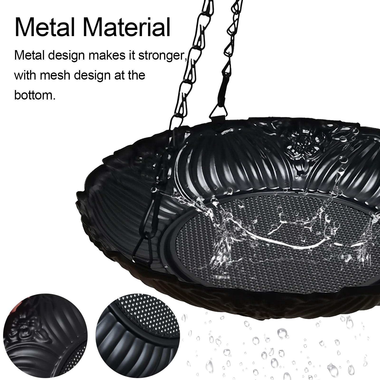 Manlikamu outdoor garden setting with decorative bird feeder