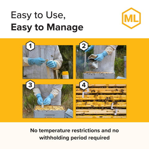 Mann Lake Apivar 2.0 fall treatment supporting seasonal hive health.