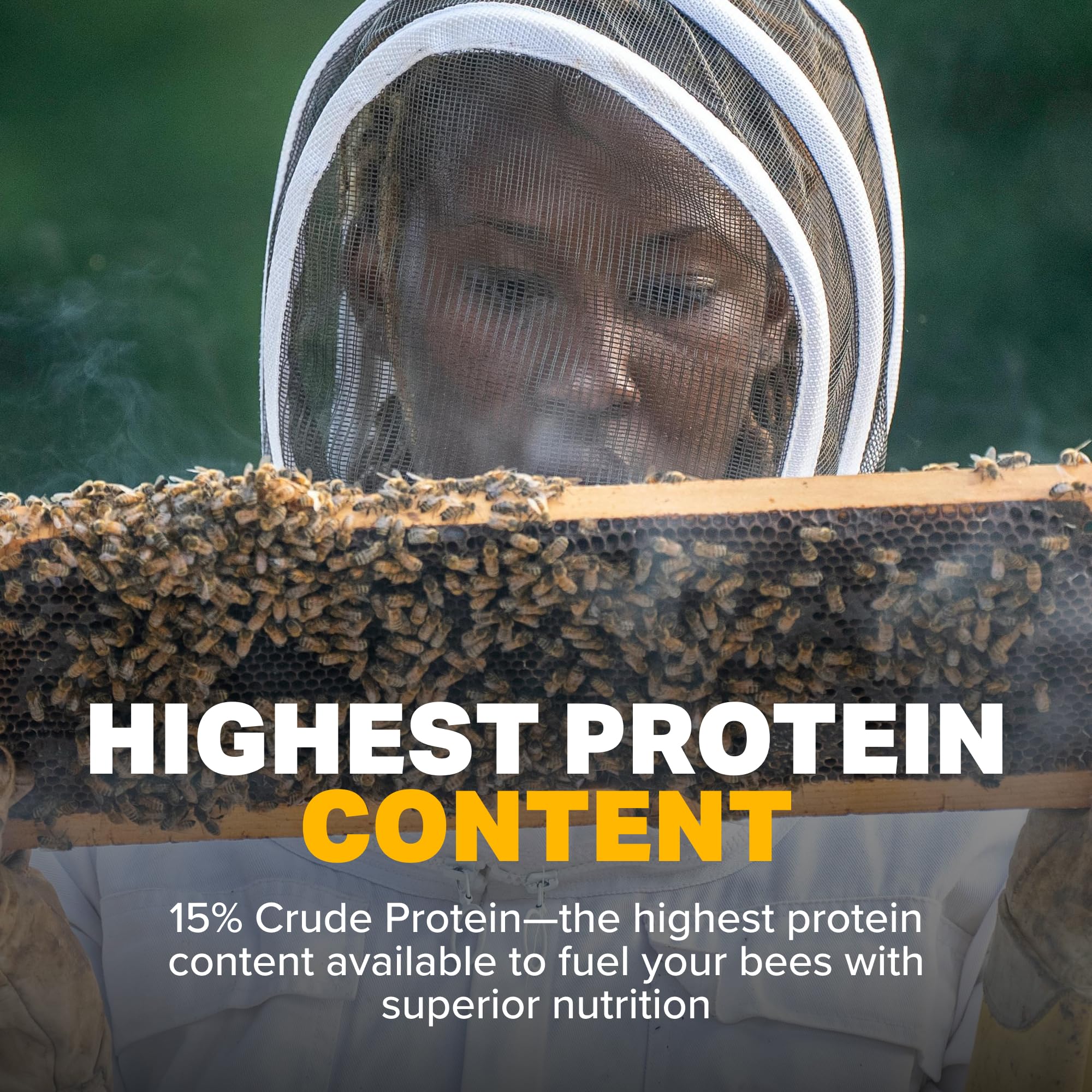 Mann Lake Ultra Bee Pollen Patties freezer storage image promotes long shelf life.
