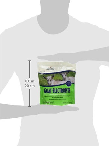 Manna Pro Goat Electrolyte packaging front shows goat-friendly formula