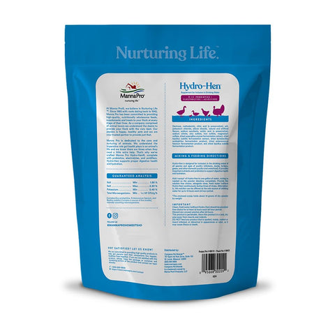 Manna Pro Hydro-Hen aids hydration during stress, illness, or heat