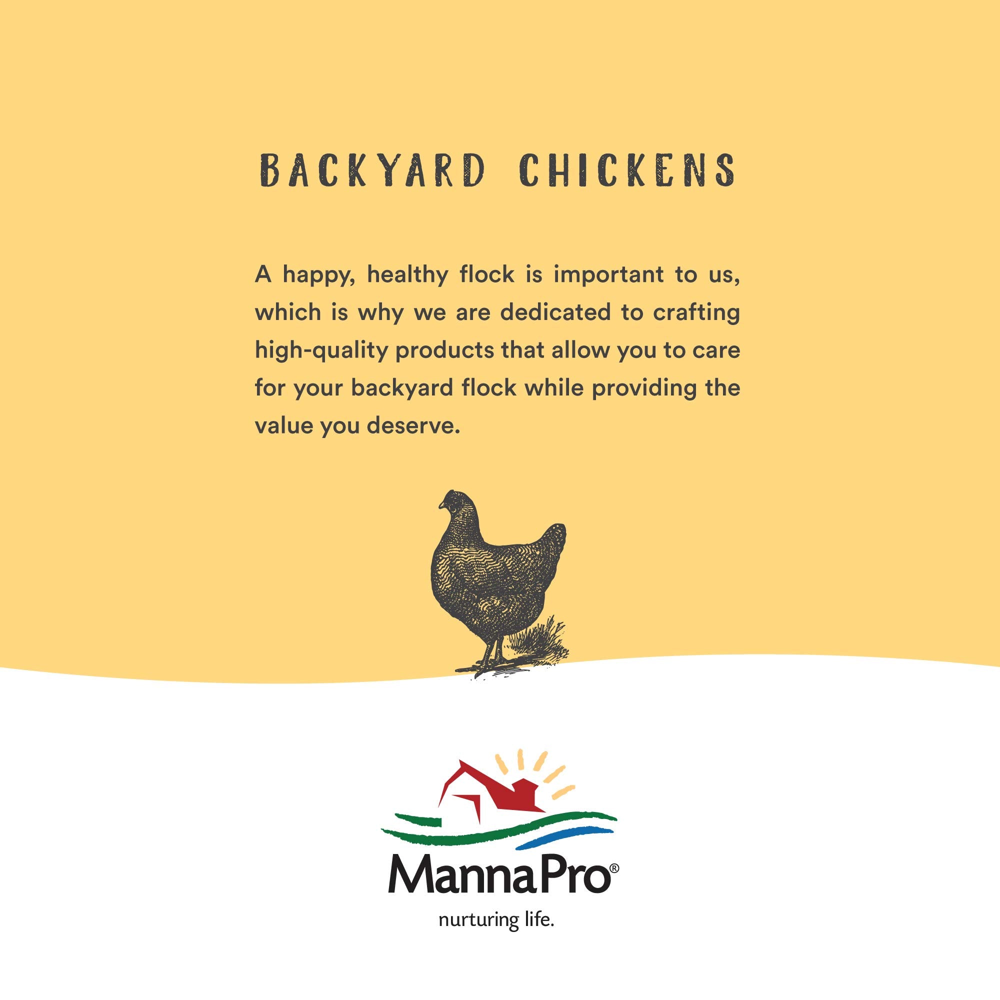 Manna Pro crumble texture is easy to feed and reduces waste.
