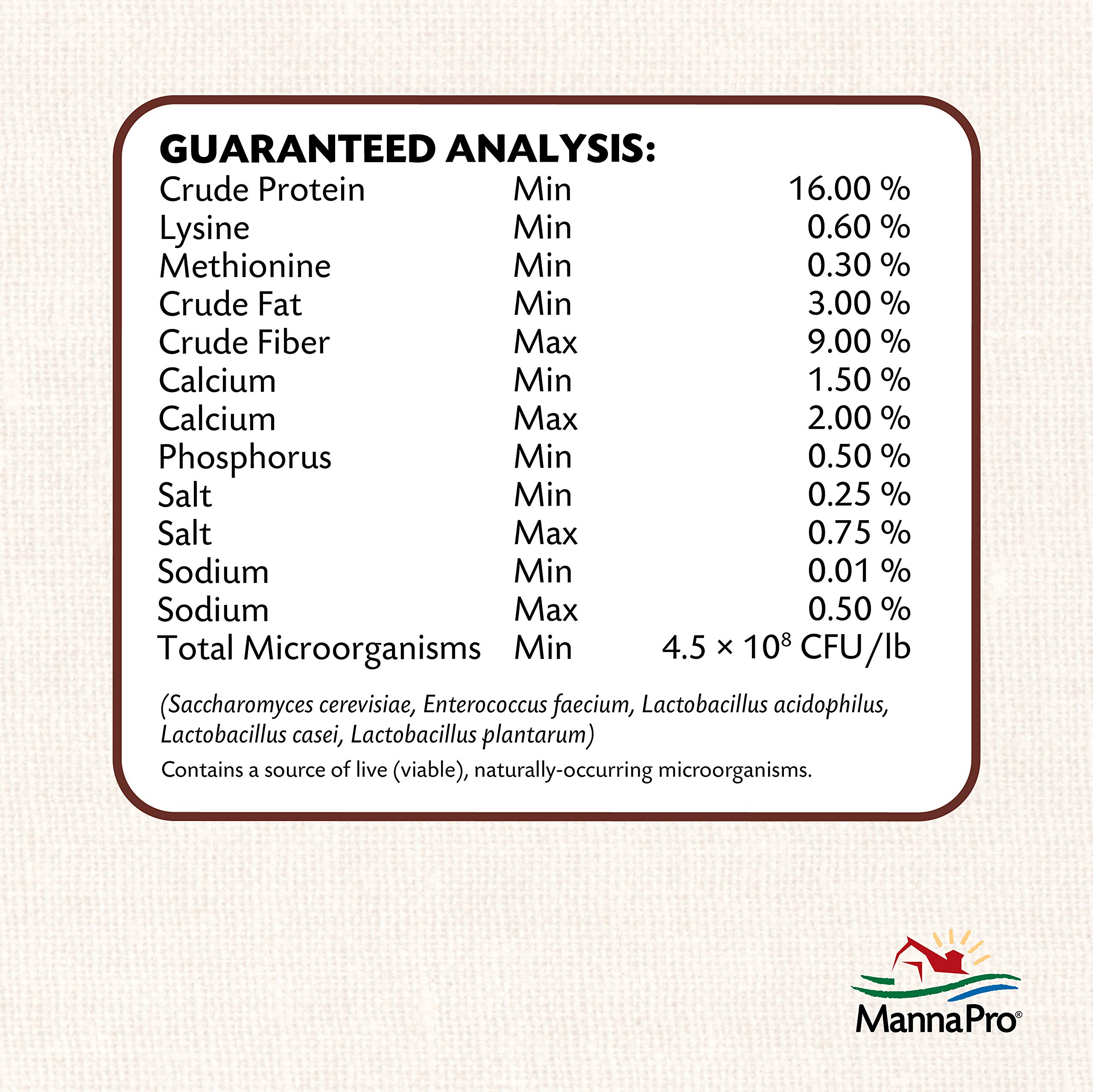 Manna Pro vitamins D and calcium support strong bones in birds.