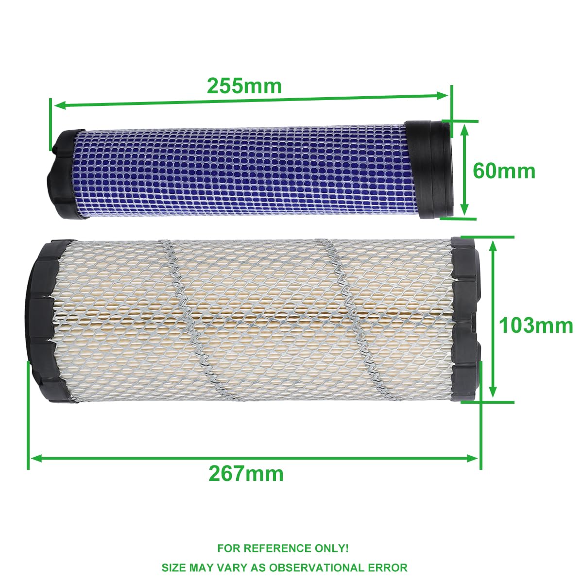 Mannial air filter for Kohler 2508304-S supports reliable starts and steady performance.