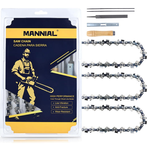 Mannial CS1500 18-inch chain three-pack ready for quick install and smoother cuts.