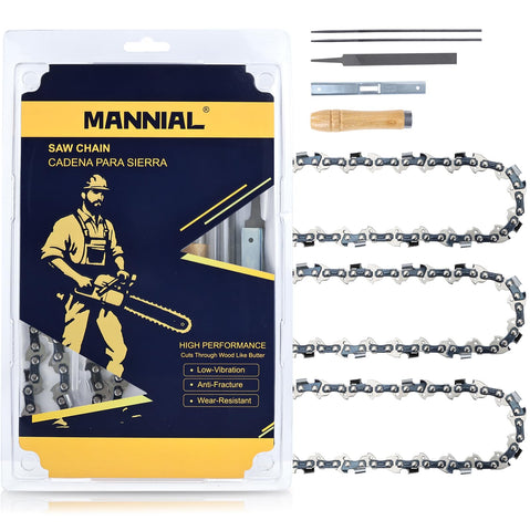 MANNIAL 12-inch chain pack ready for quick replacement on the Dewalt DCCS620.