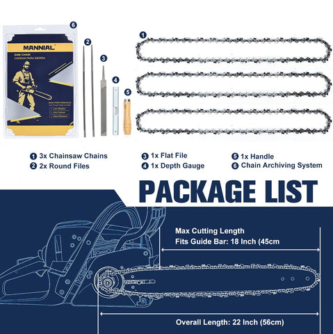 Mannial full-chisel cutting geometry optimized for fast, clean cuts.