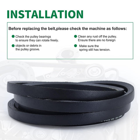 Mannial Troy-Bilt 42-inch deck belt, reliable for 42-inch cutting decks.