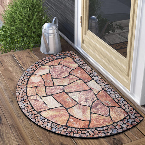MANO welcome mat adds decorative charm to front entryways.