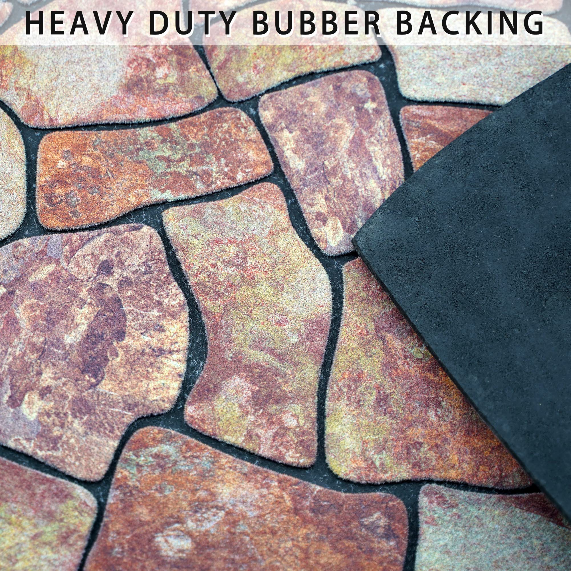 MANO heavy-duty doormat with non-slip bottom prevents slips at thresholds.