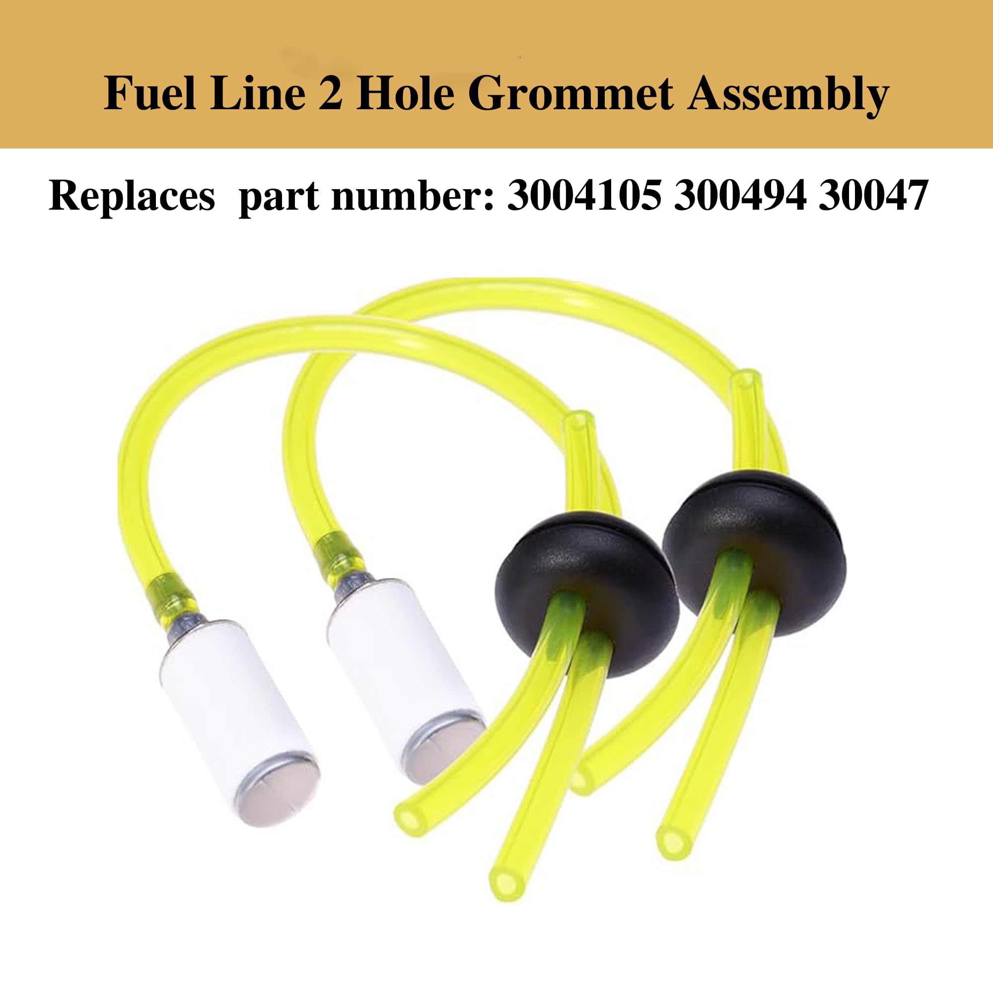 Manostia grommets offering durable seals for fuel lines.