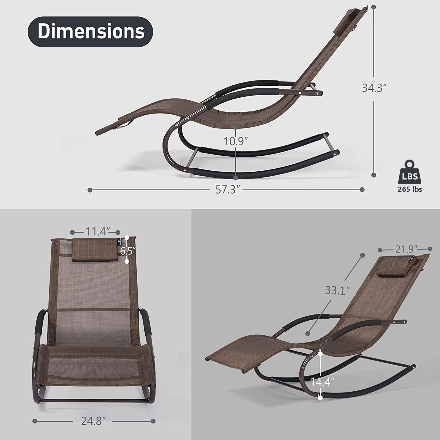 Mansion Home Lounge Chair detachable pillow detail for added rest.