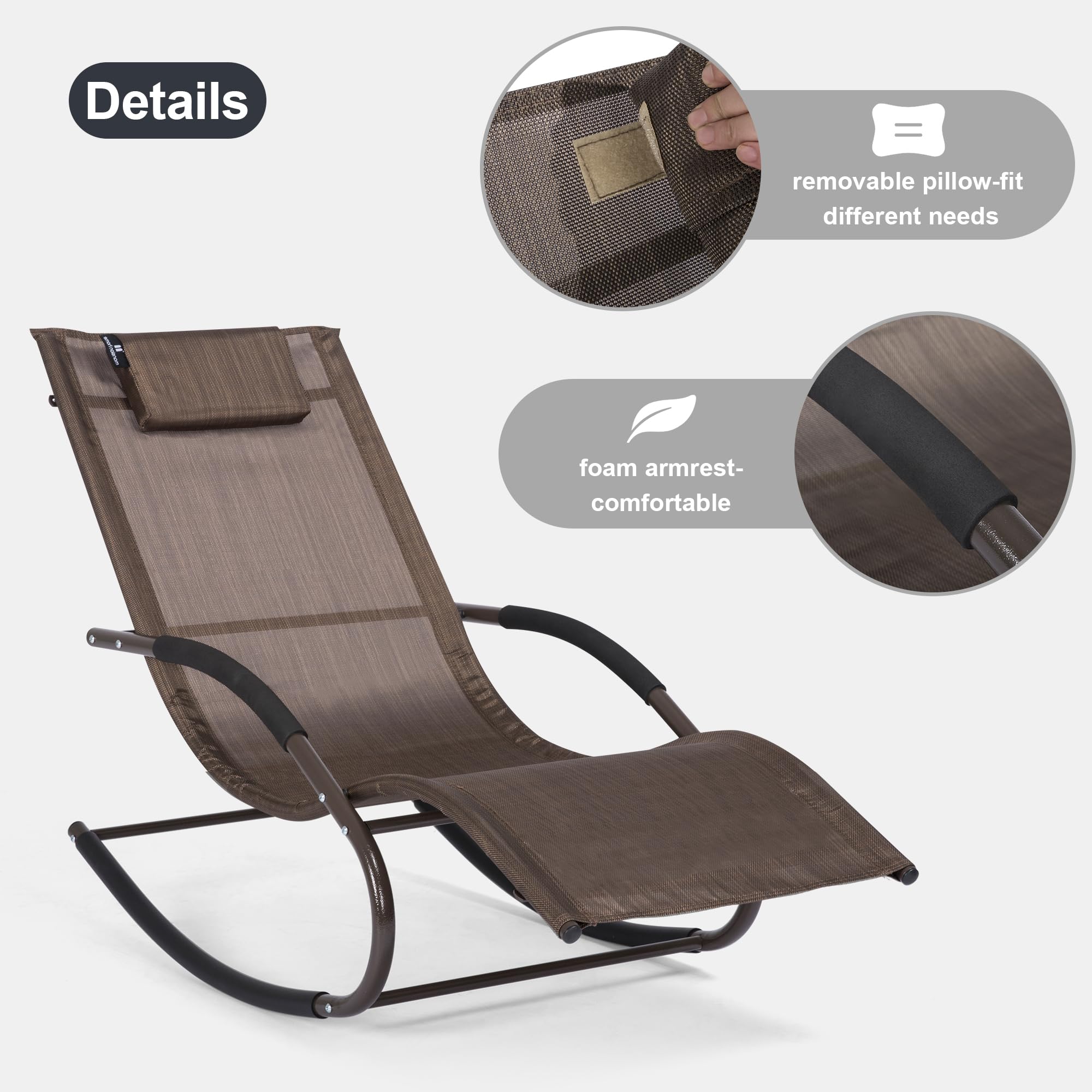 Mansion Home Lounge Chair foam armrests offer extra comfort.