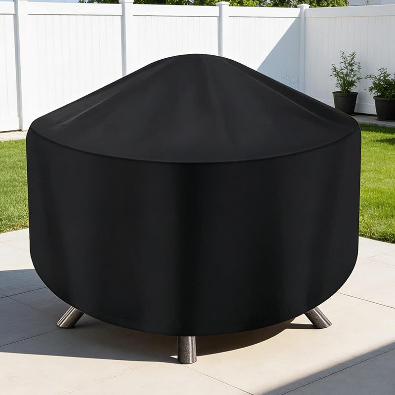 Maobutte round fire pit cover clean dry storage keeps pit like new