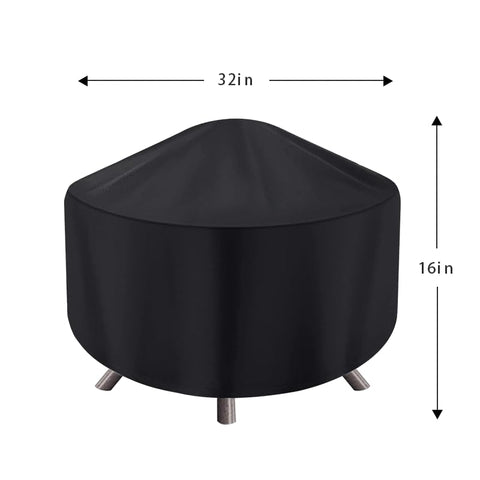 Maobutte fire pit cover oxford fabric closeup shows durable waterproof material