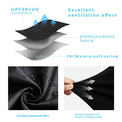 Maobutte fire pit cover waterproof and dustproof shields pit from moisture and debris