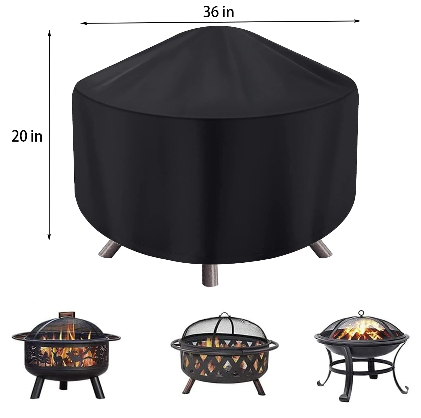 Maobutte waterproof and dustproof design keeps your fire pit dry and clean.