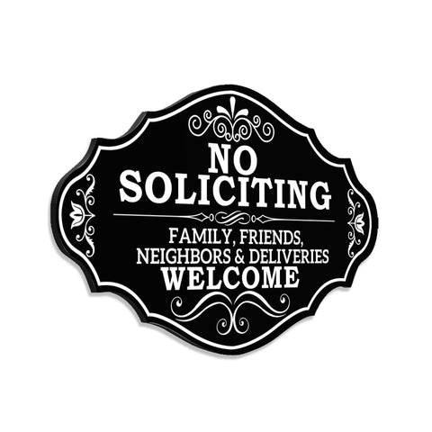Maoerzai No Soliciting Sign for outdoor use withstands sun and rain.