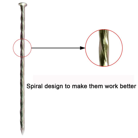 MAOMBO 35-pack galvanized stakes suitable for various soil types.