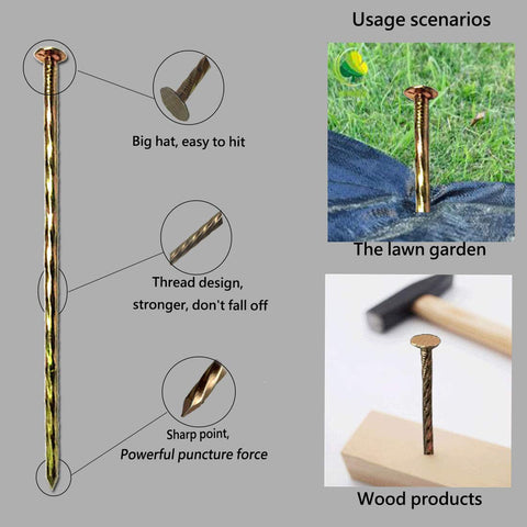 MAOMBO bright color stake stays highly visible during installation and maintenance.
