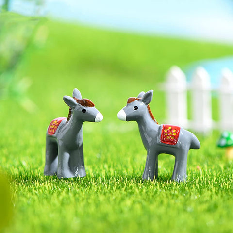 MAOMIA 20pcs donkey toppers for party decor and DIY crafts.