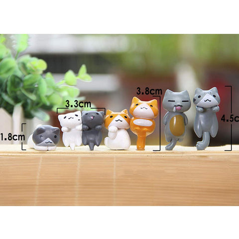 MAOMIA DIY cat ornaments for desks, shelves, and indoor plant pots