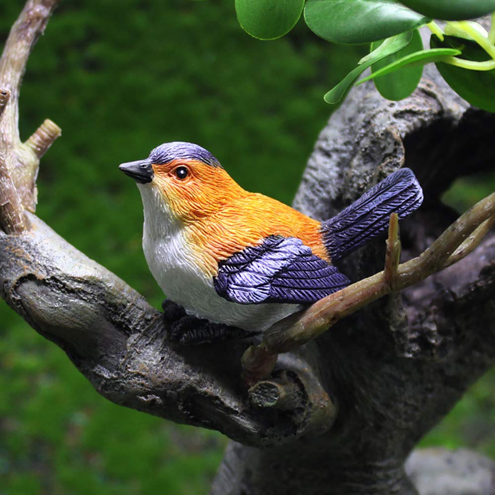 MAOMIA DIY terrarium birds ideal for tiny landscapes and plant displays.