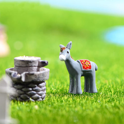 MAOMIA donkey toppers for fairy garden decor and mini landscapes.