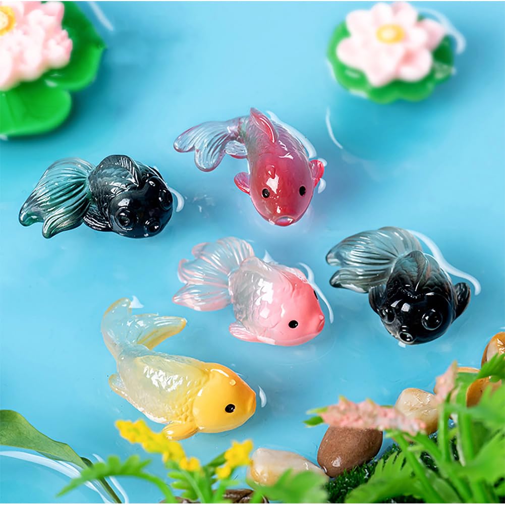 MAOMIA koi fish figurines detail for enchanting micro gardens