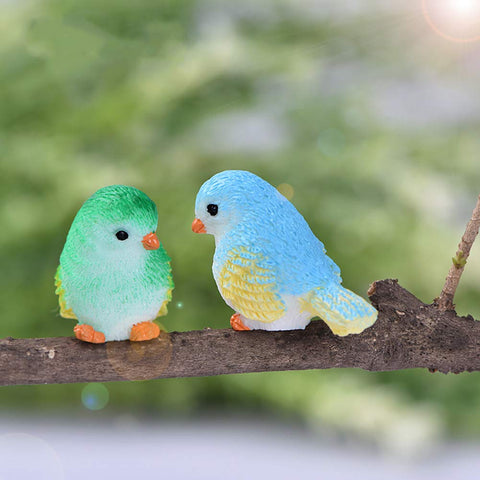 MAOMIA tiny bird figures for moss landscapes spark imagination.