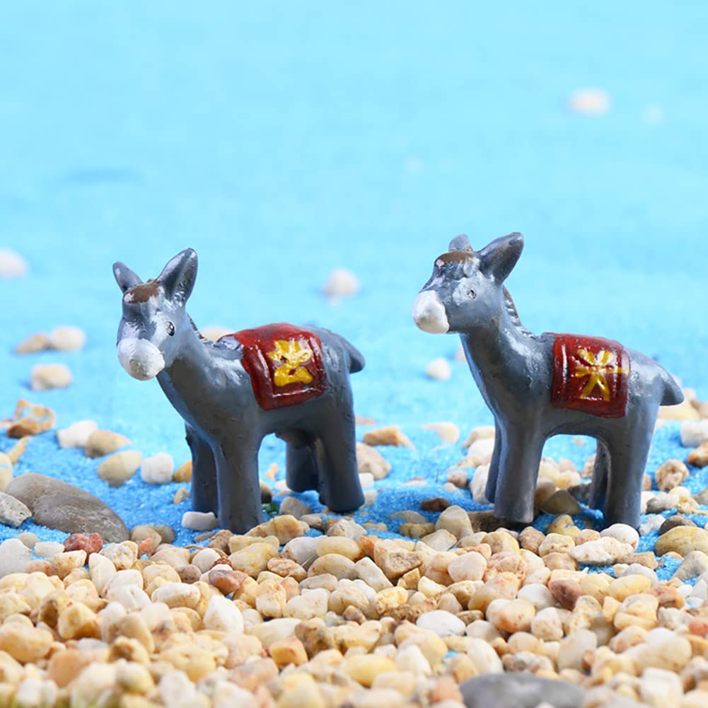 MAOMIA mini donkeys ideal for moss landscapes and fairy gardens.