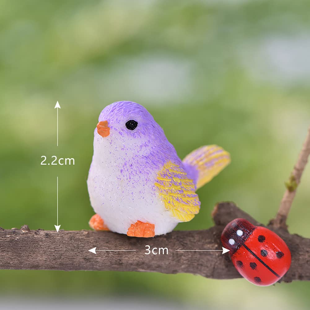 MAOMIA durable resin bird figures withstand playful display in tiny rooms.