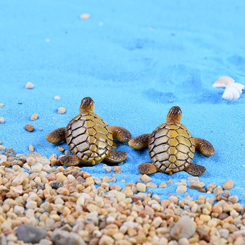 MAOMIA sea turtle ornament for fairy gardens, enhancing micro landscapes with realistic detail.
