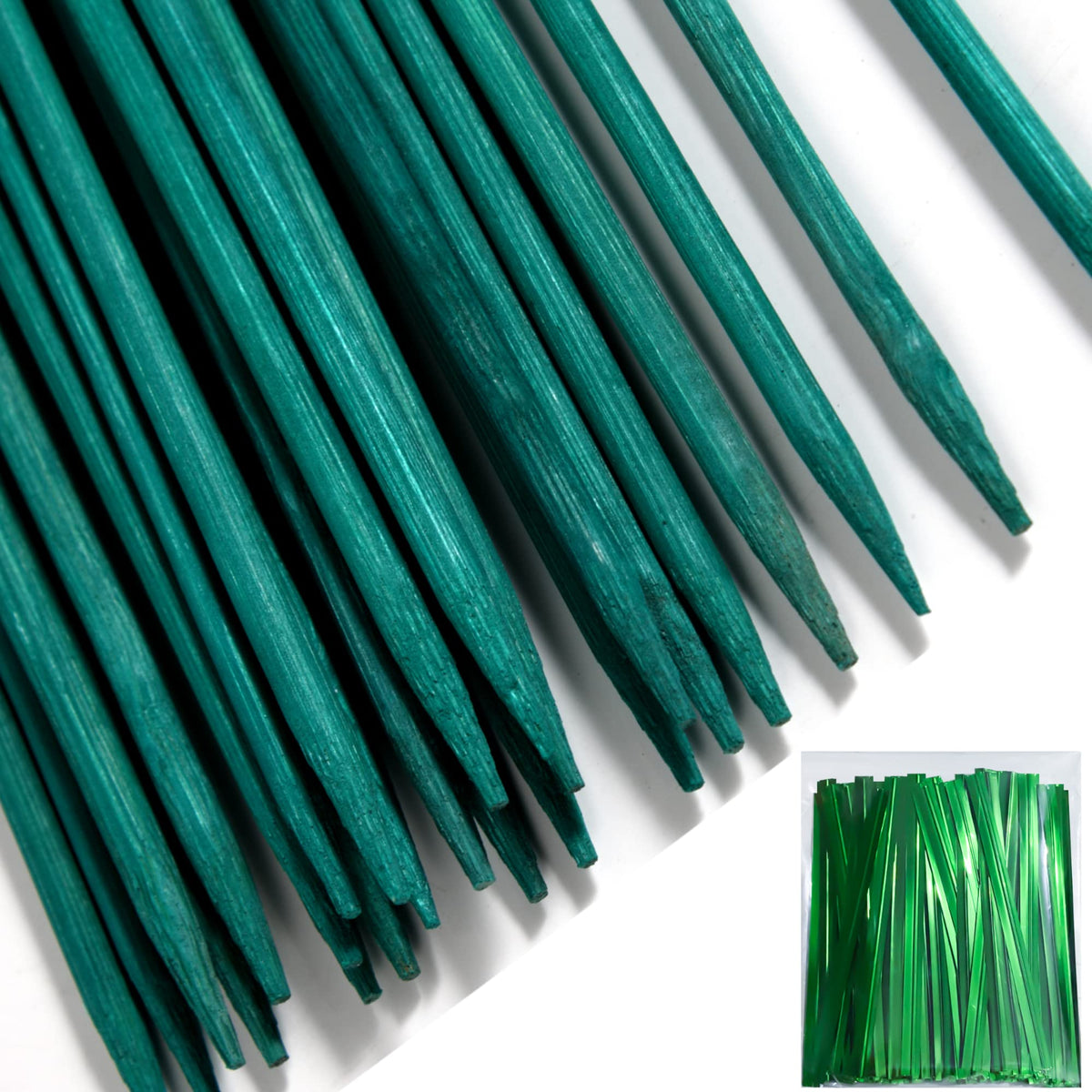 Maopotoufu 18-inch bamboo plant sticks provide sturdy stem support.
