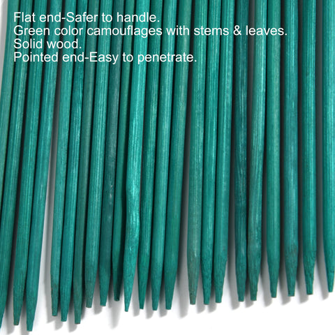 Maopotoufu 50-pack plant sticks with ties for florists and DIY projects.
