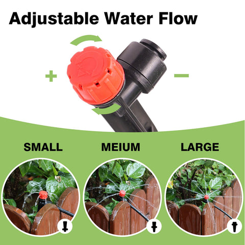 Maotong 1-4-inch tubing-compatible emitter for versatile irrigation use.
