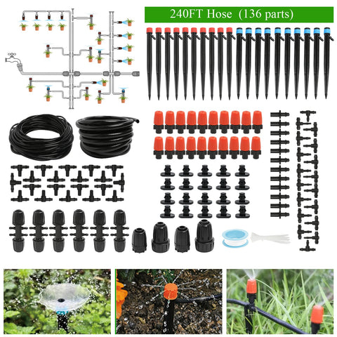Maotong 240ft drip kit main tubing for high-pressure watering efficiency.