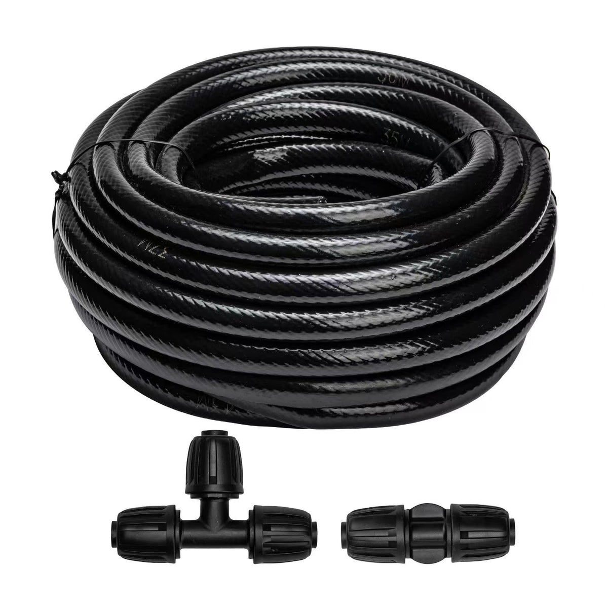 Maotong 40 ft half-inch drip tubing main line for garden irrigation, durable and flexible.