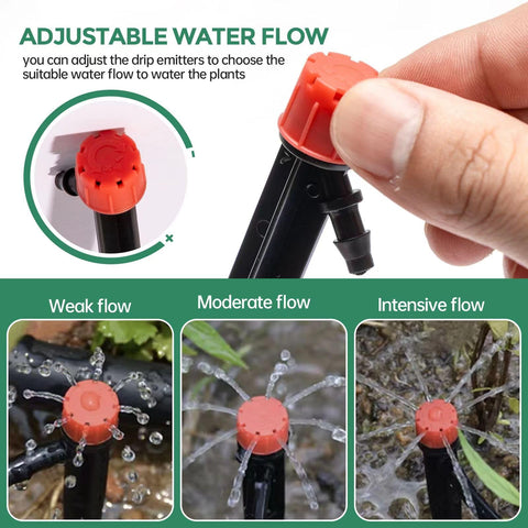 Maotong barb-design emitter secures tubing under pressure
