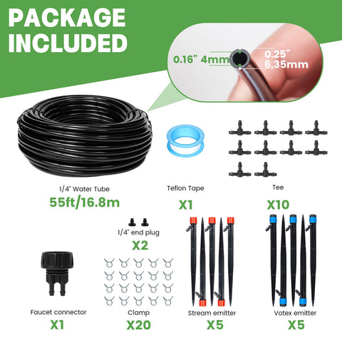 Maotong drip emitter assembly providing even coverage for plants