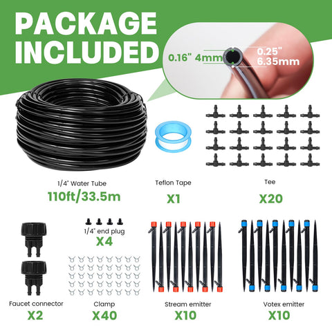 Maotong four-zone watering lines enable zone-specific watering