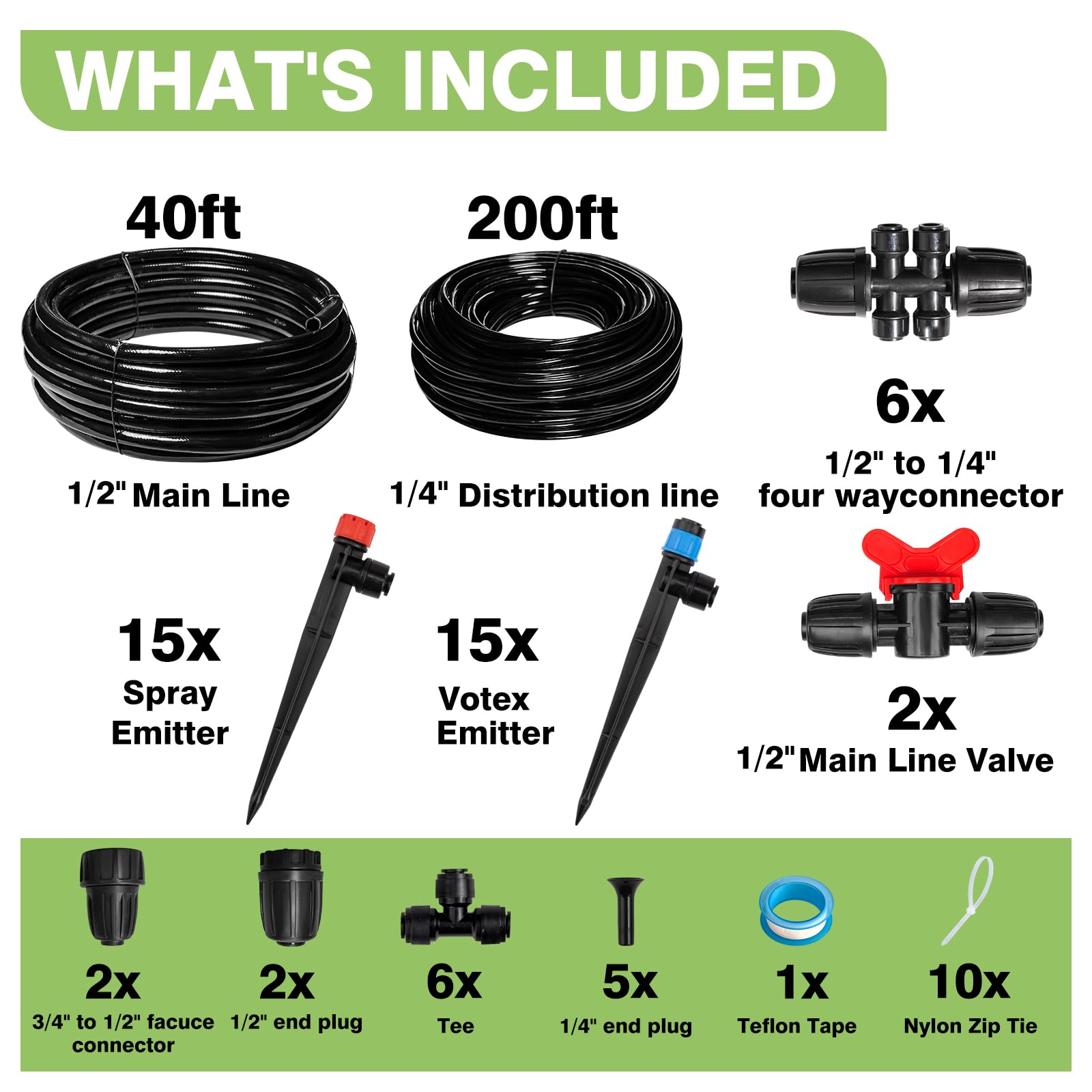 Maotong quick-connect 4-way connector enables plug-and-play irrigation