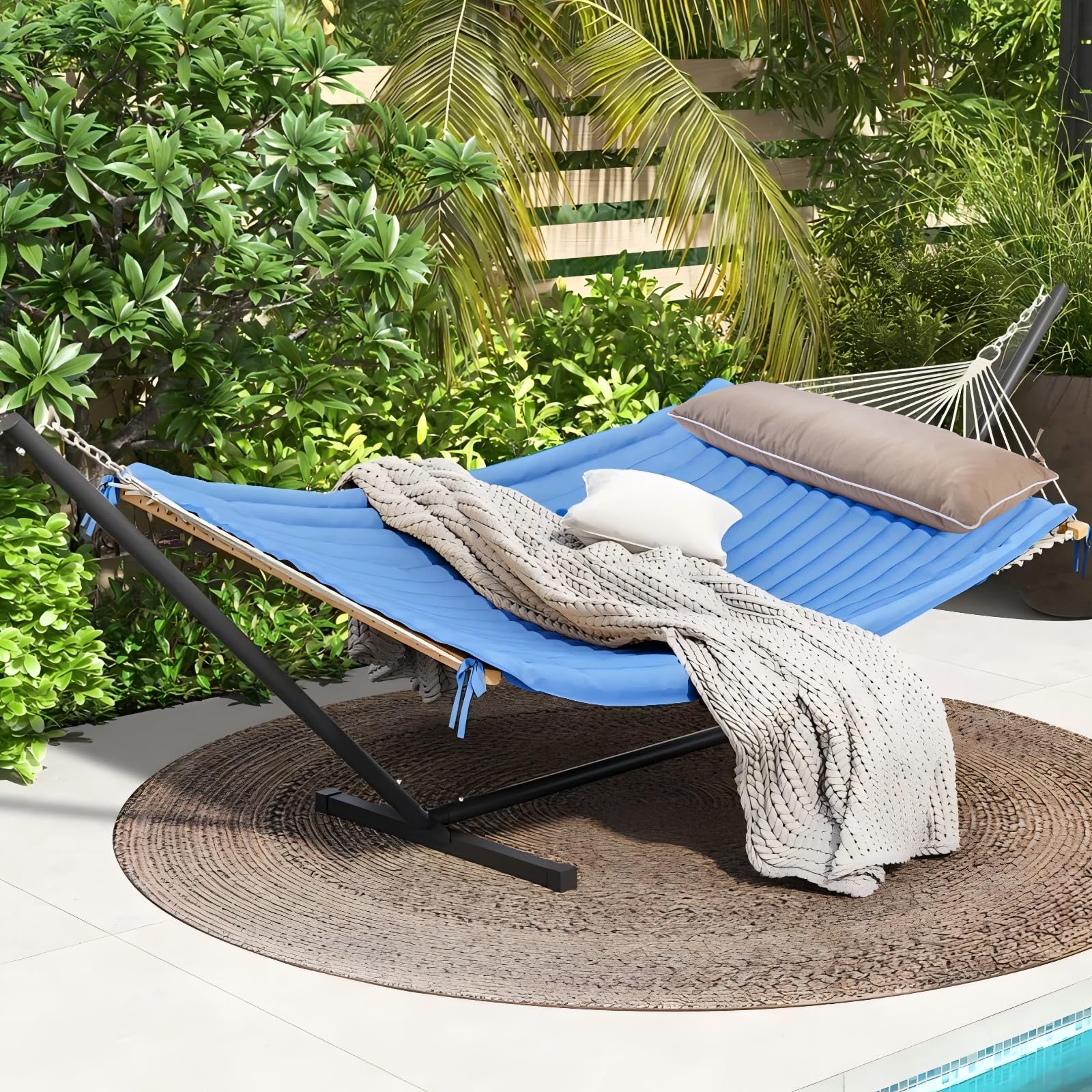 Maphissus outdoor hammock pillow fabric close-up showing durable polyester