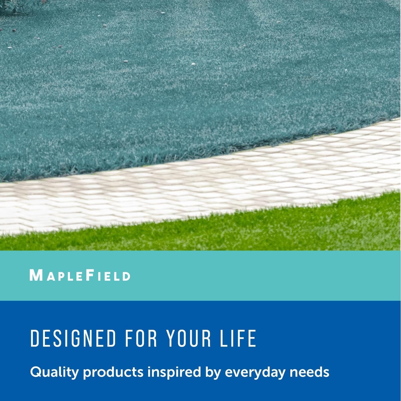 Maplefield blue dye fades safely to maintain lawn aesthetics